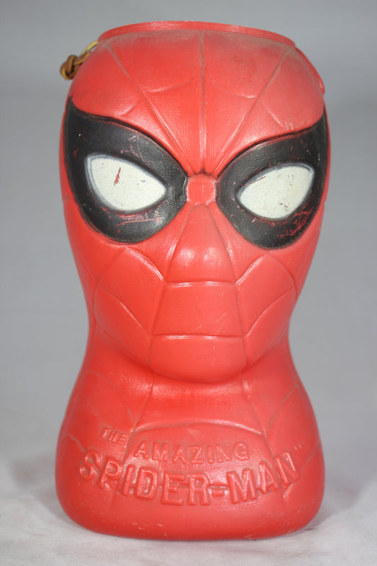 The Amazing Spiderman Blow Mold Candy Bucket by A.J. Renzi, 1979