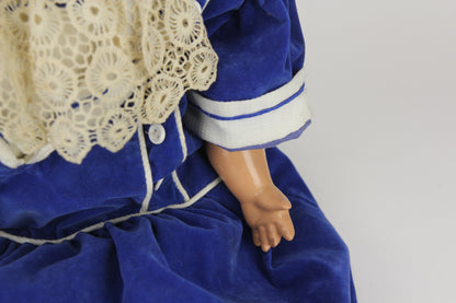 Composition Baby Boy Doll with Velvet Blue Outfit and Moving Blue Eyes, 22"
