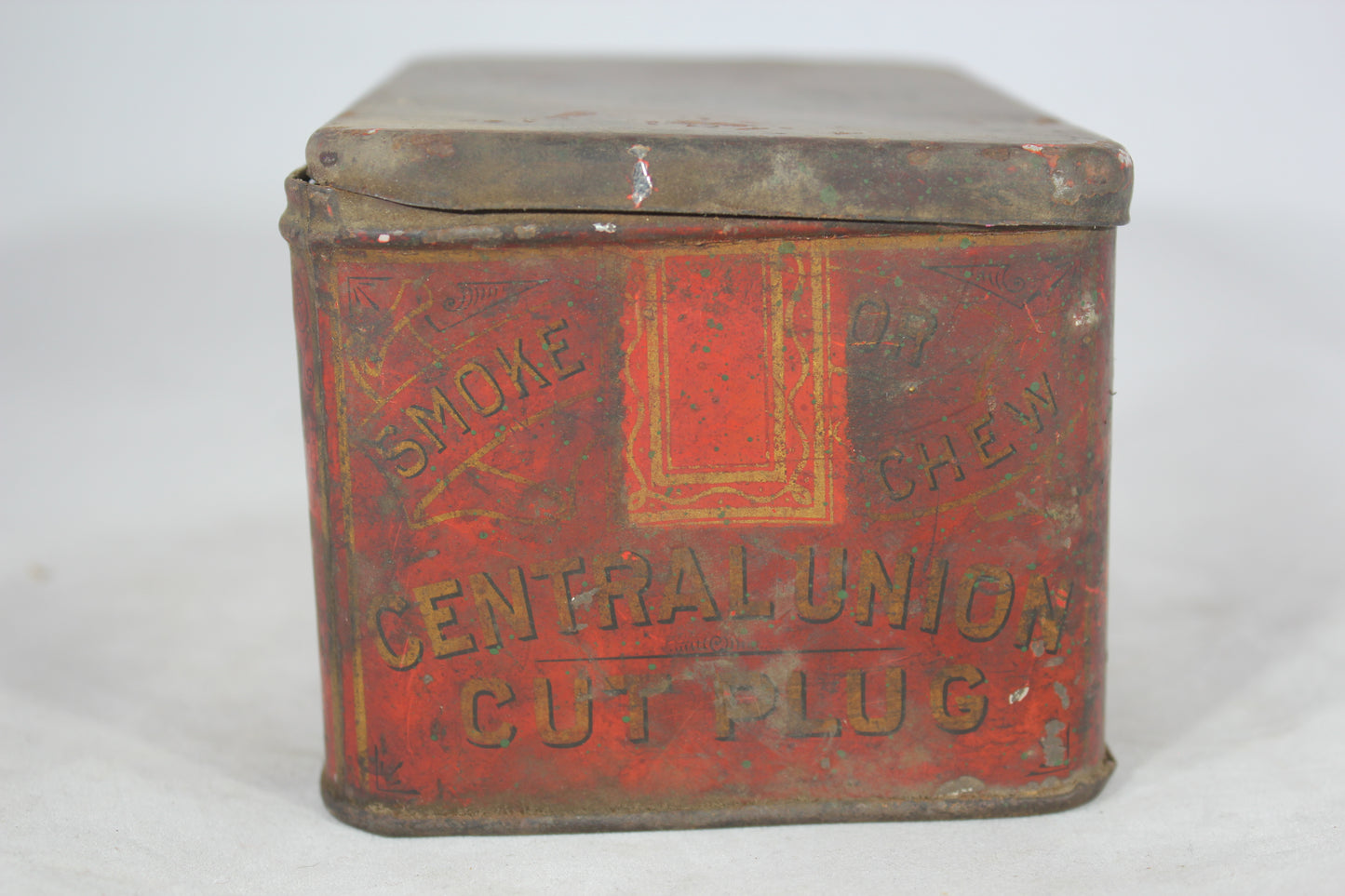 Central Union Cut Plug Tobacco Tin Can