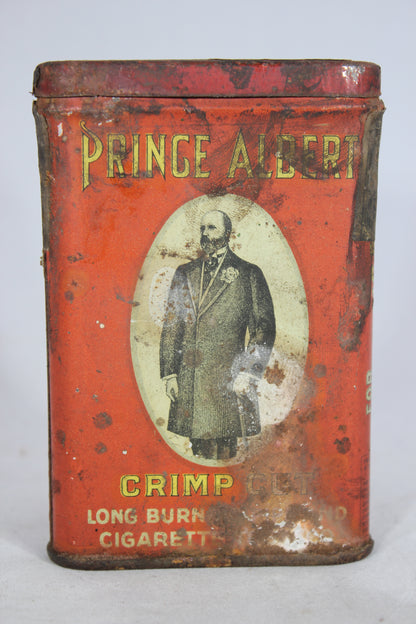 Prince Albert Crimp Cut Tobacco Oval Tin Can