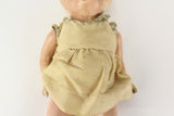 Composition Baby Girl Doll with Painted Blonde Hair and Silky Dress, 10"