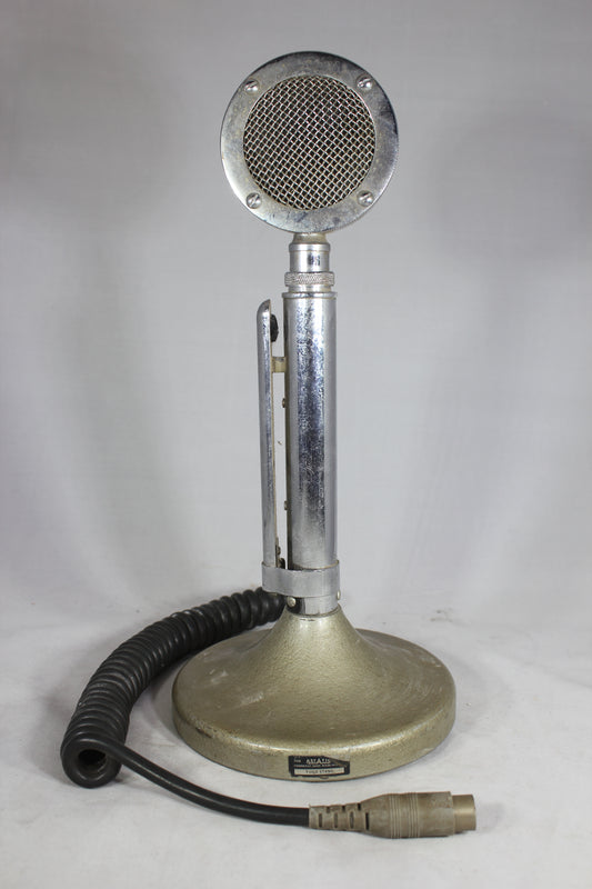 Vintage Astatic D-104 Lollipop Microphone on T-UG8 Stand (Untested)