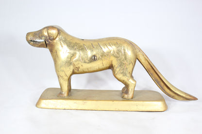Solid Brass Dog Nutcracker
