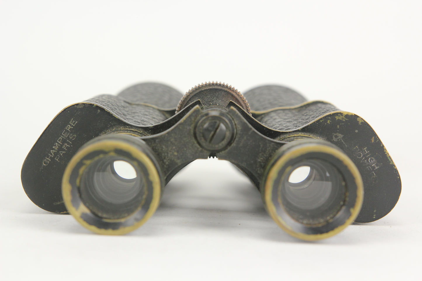 Champiere Paris French Made Antique High Powered Brass Binoculars