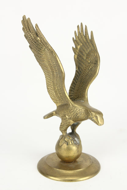 Solid Brass Soaring Eagle Statue