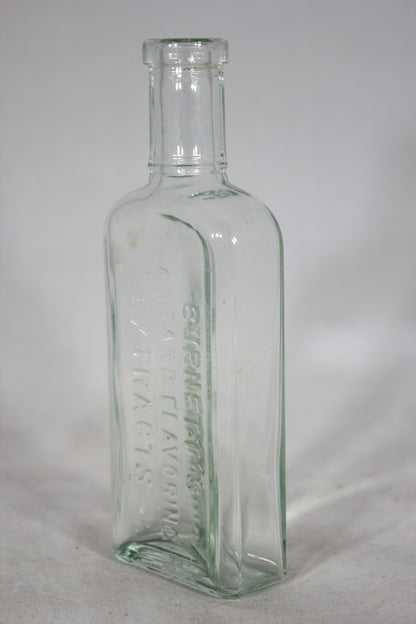 Burnett's Standard Flavoring Extracts Glass Apothecary Bottle