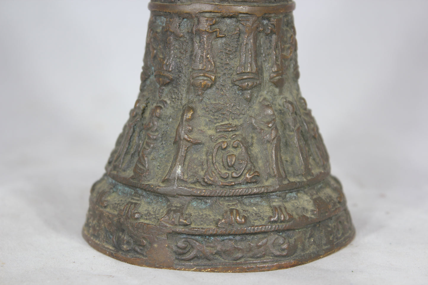 Ornate Antique Heavy Metal Religious Bell