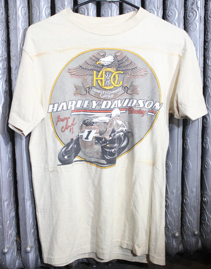 Harley-Davidson Racing T-Shirt, Size M, 1986
