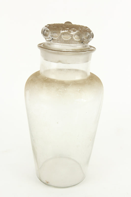 Antique Glass General Store Apothecary Candy Jar with Lid #1