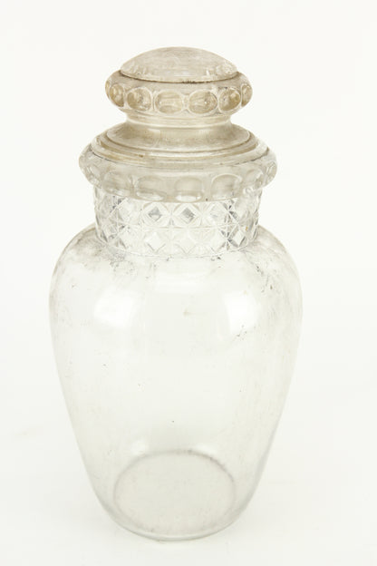 Antique Glass General Store Apothecary Candy Jar with Lid #3
