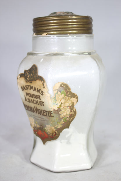 Eastman's Verona Violette Antique Glass Powder Jar