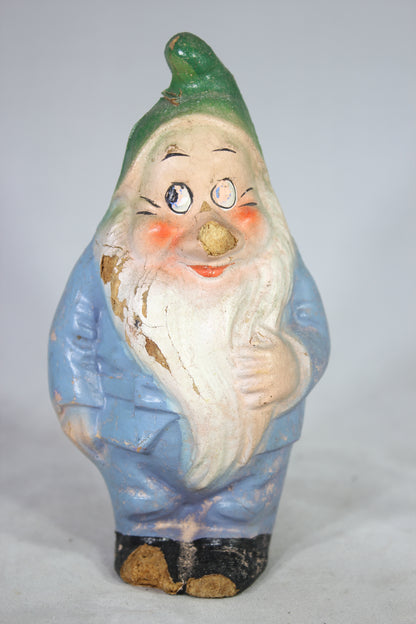 Bashful the Dwarf Composition Doll or Garden Gnome, 6"