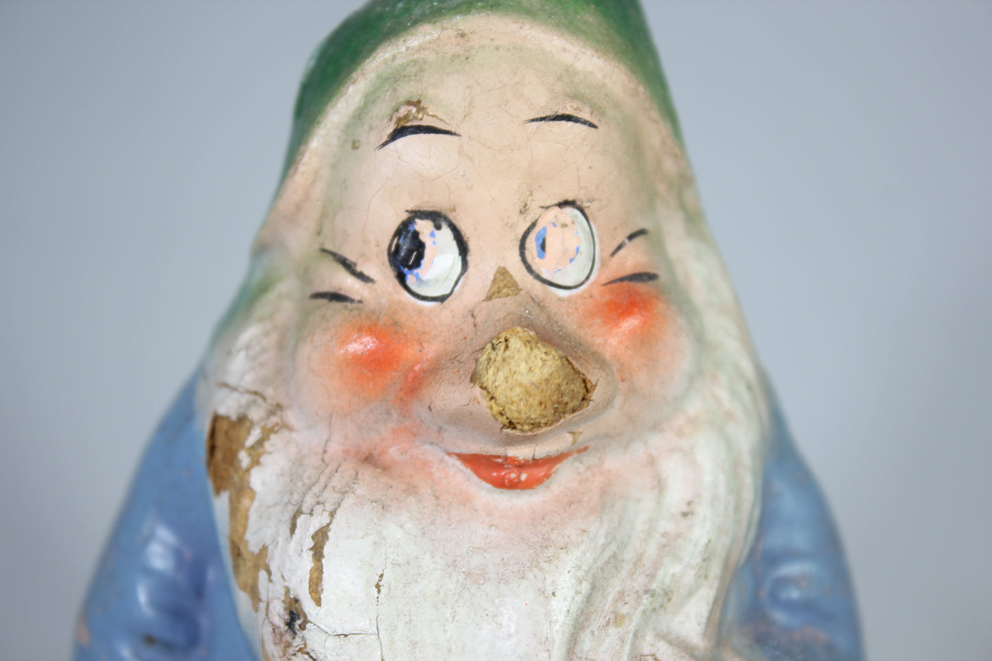 Bashful the Dwarf Composition Doll or Garden Gnome, 6"