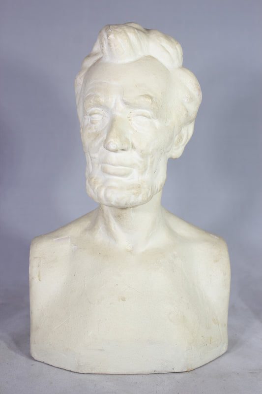 White Plaster Bust of Abraham Lincoln