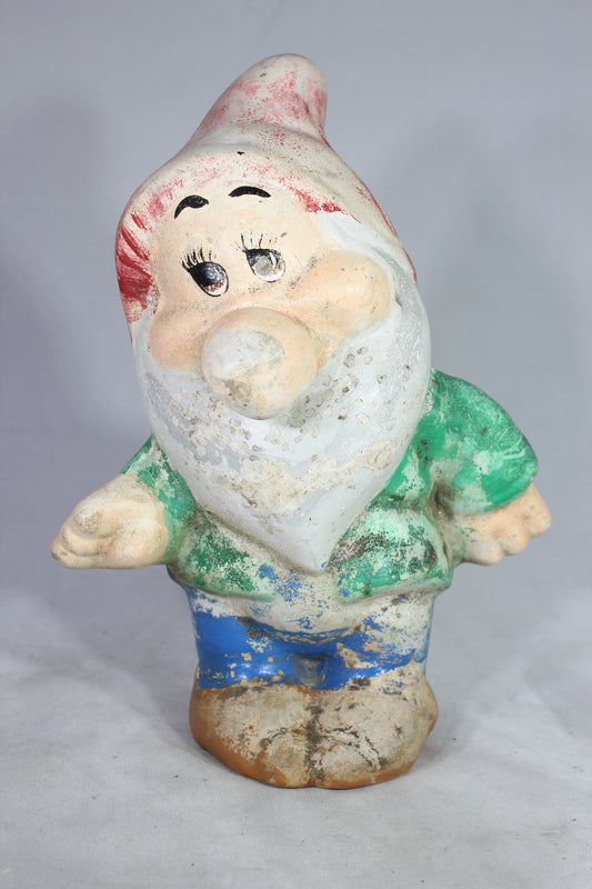 Seven Dwarfs Ceramic Garden Gnome, 9"