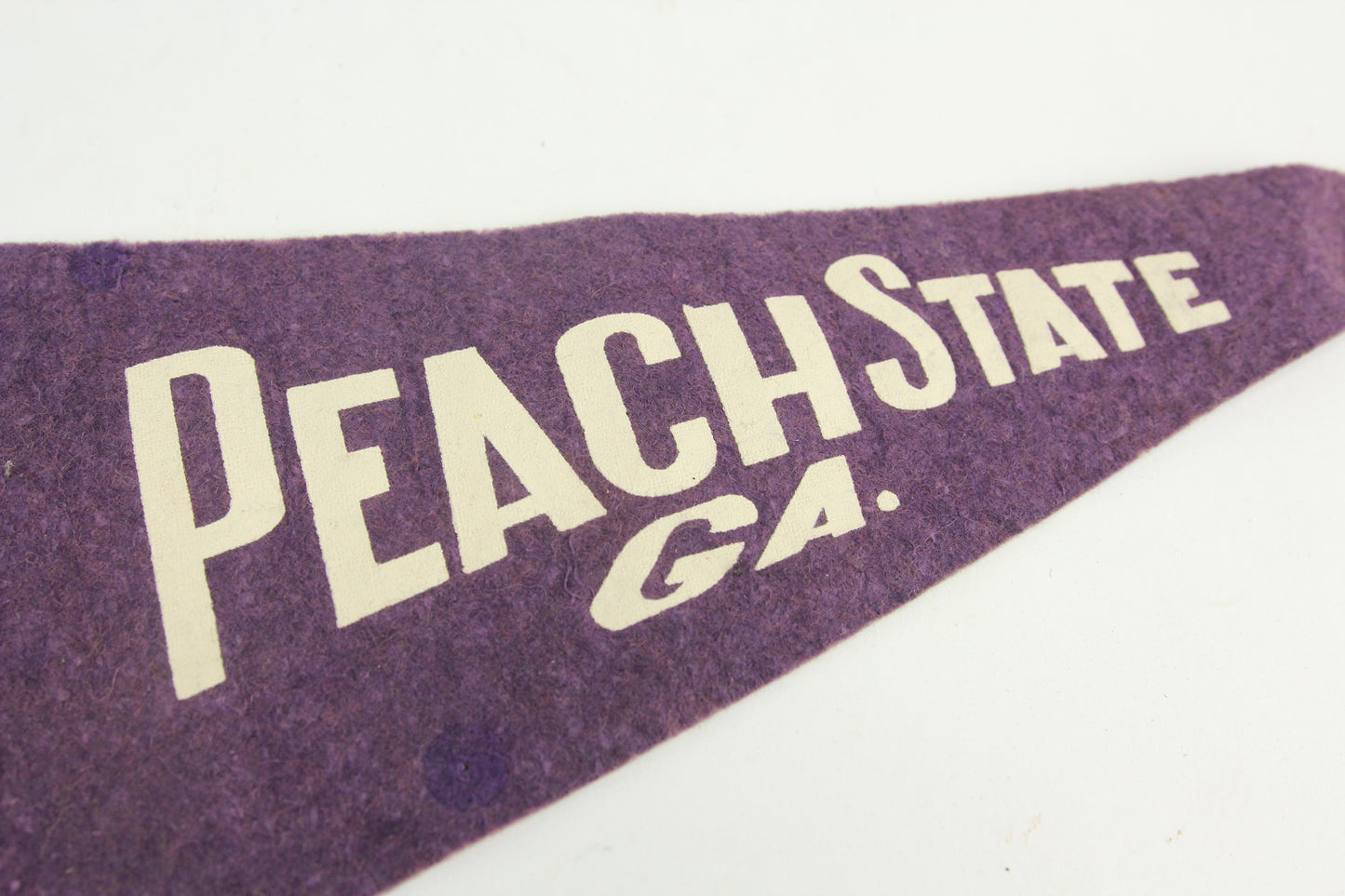 Peach State Georgia Purple Souvenir Pennant - 17"