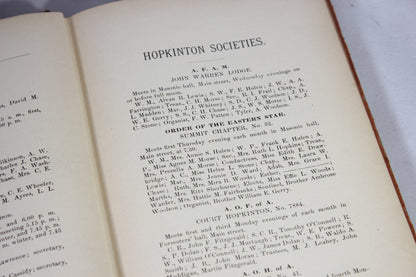 Resident and Business Directory of Hopkinton and Holliston Massachusetts for 1899