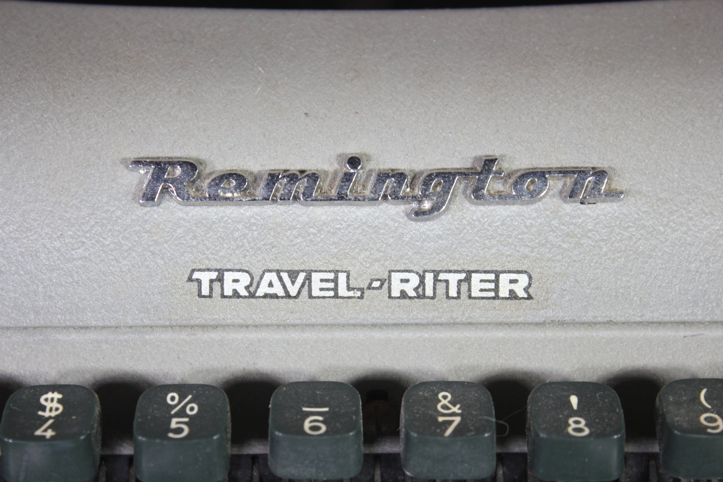 Remington Travel-Riter Manual Portable Typewriter with Case, 1950s