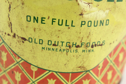 Old Dutch Flavorized Potato Chips Vintage Full Pound Tin, Minneapolis, Minn.