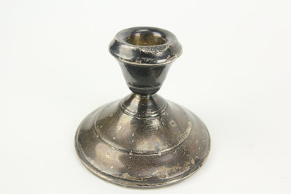 Weighted Sterling Silver Candlesticks, Pair - 3"