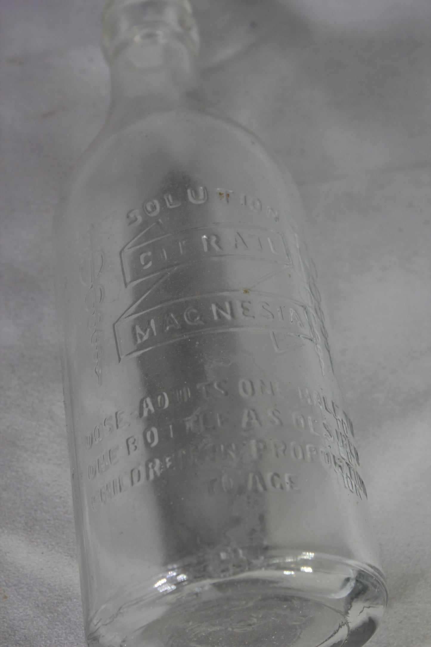 Citrate Magnesia Solution Apothecary Bottle