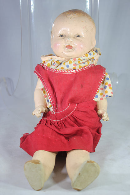 Antique American Character Doll Co. "Petite" 13 Inch Composition Doll, 1920s