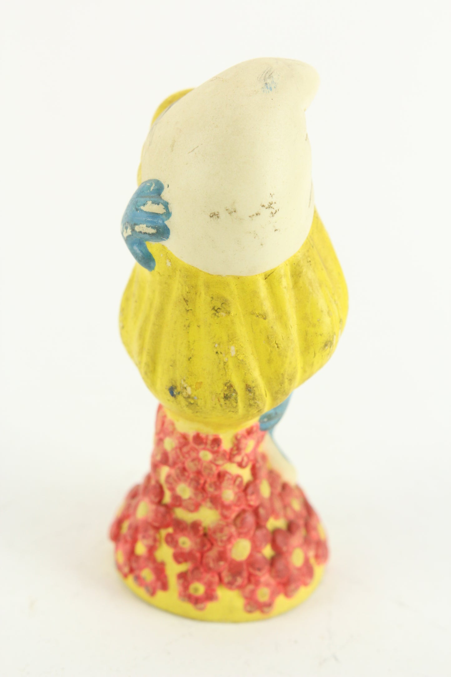 Smurfette Smurfs Rubber Toy Statue, Copyright Peyo 1982, 5.5"