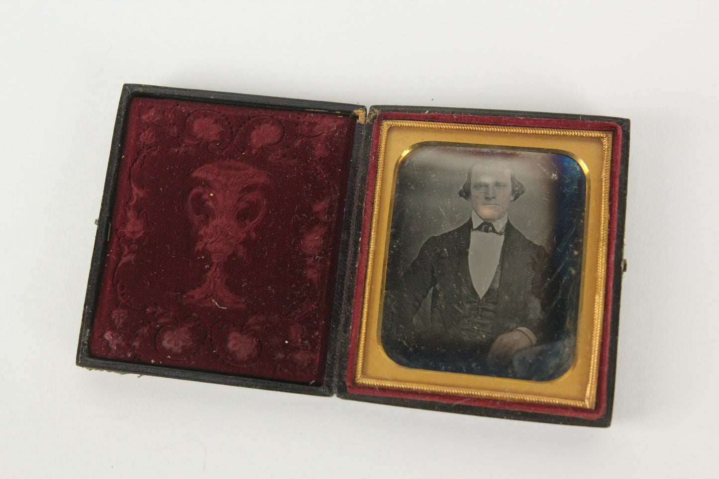 Daguerreortype Photograph of an Important Looking Man in Full Case (1/6 Plate)
