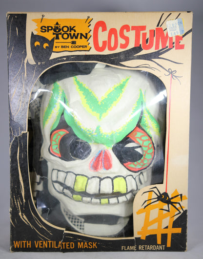 Ben Cooper Spook Town Skeleton Costume with Glow-in-the-Dark Mask (In Box)