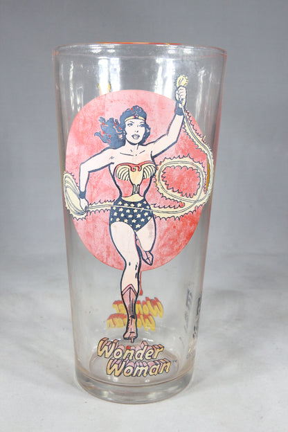 Wonder Woman Collectible Pepsi Glass, 1976