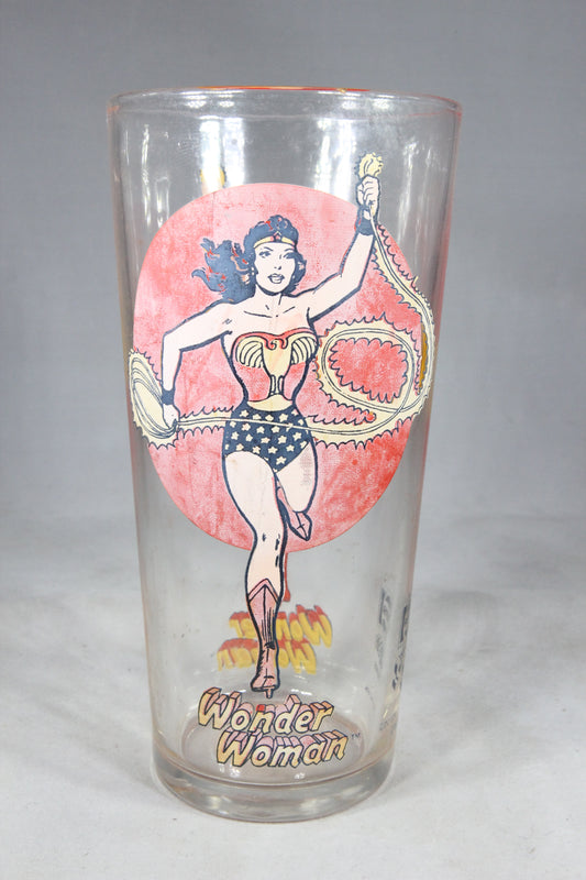 Wonder Woman Collectible Pepsi Glass, 1976