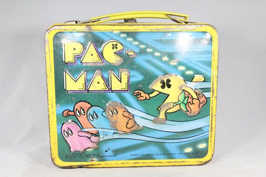 Pac-Man Aladdin Brand Metal Lunchbox, 1980