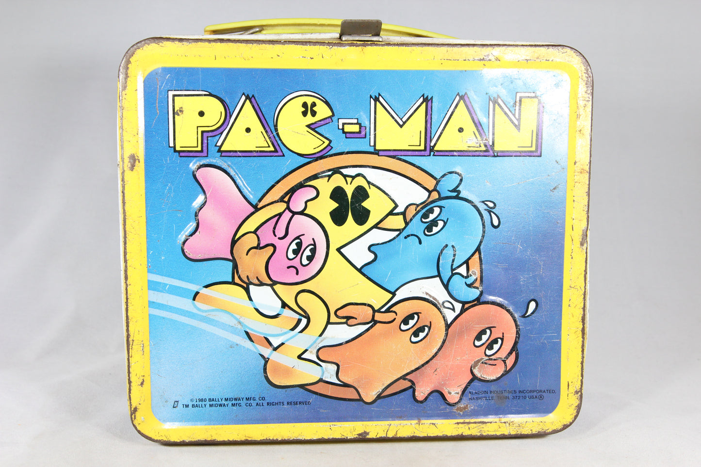 Pac-Man Aladdin Brand Metal Lunchbox, 1980