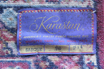 26" x 50" Karastan Sarouk Power Loomed Rug, Made in USA