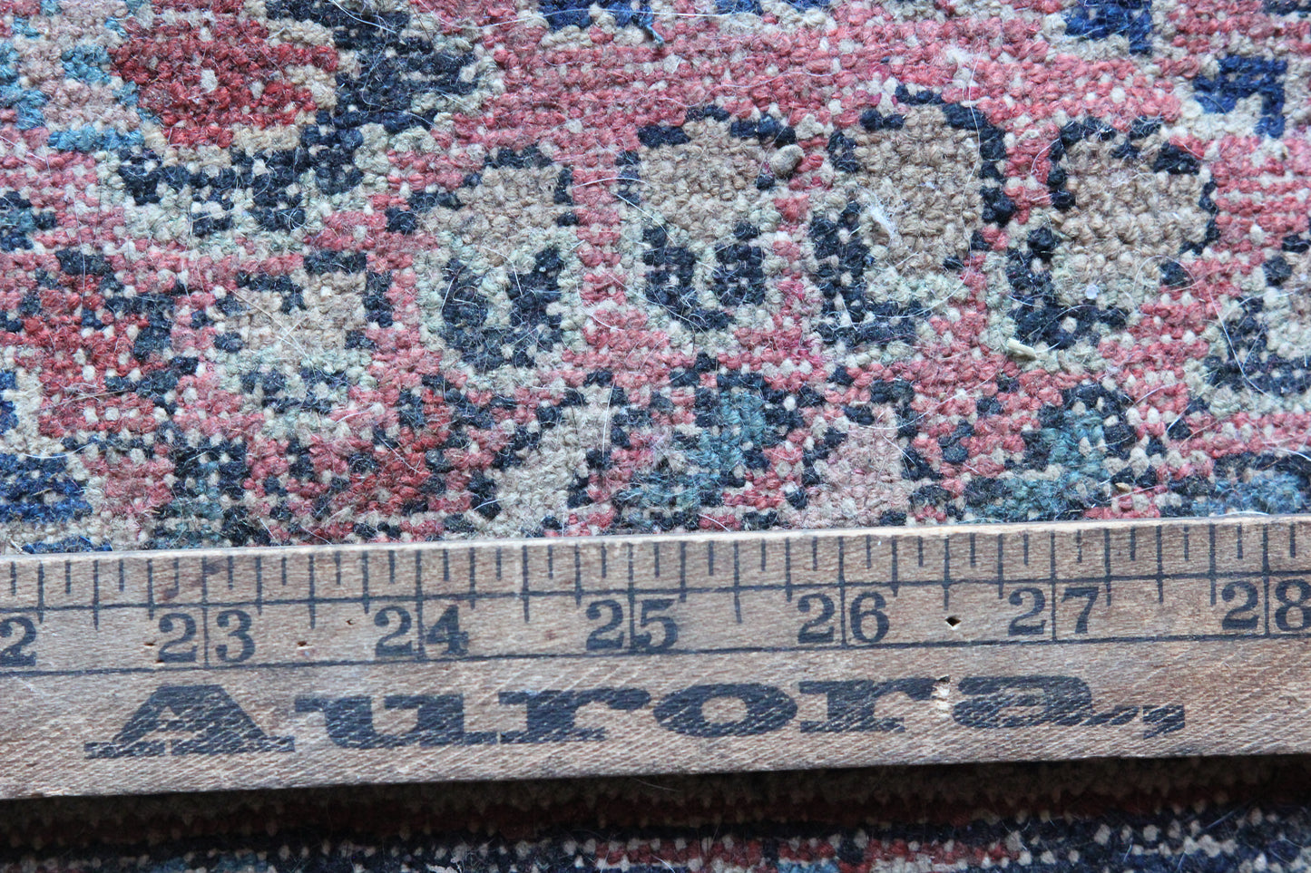 32" x 50" Vintage Handmade Rug (Stained)
