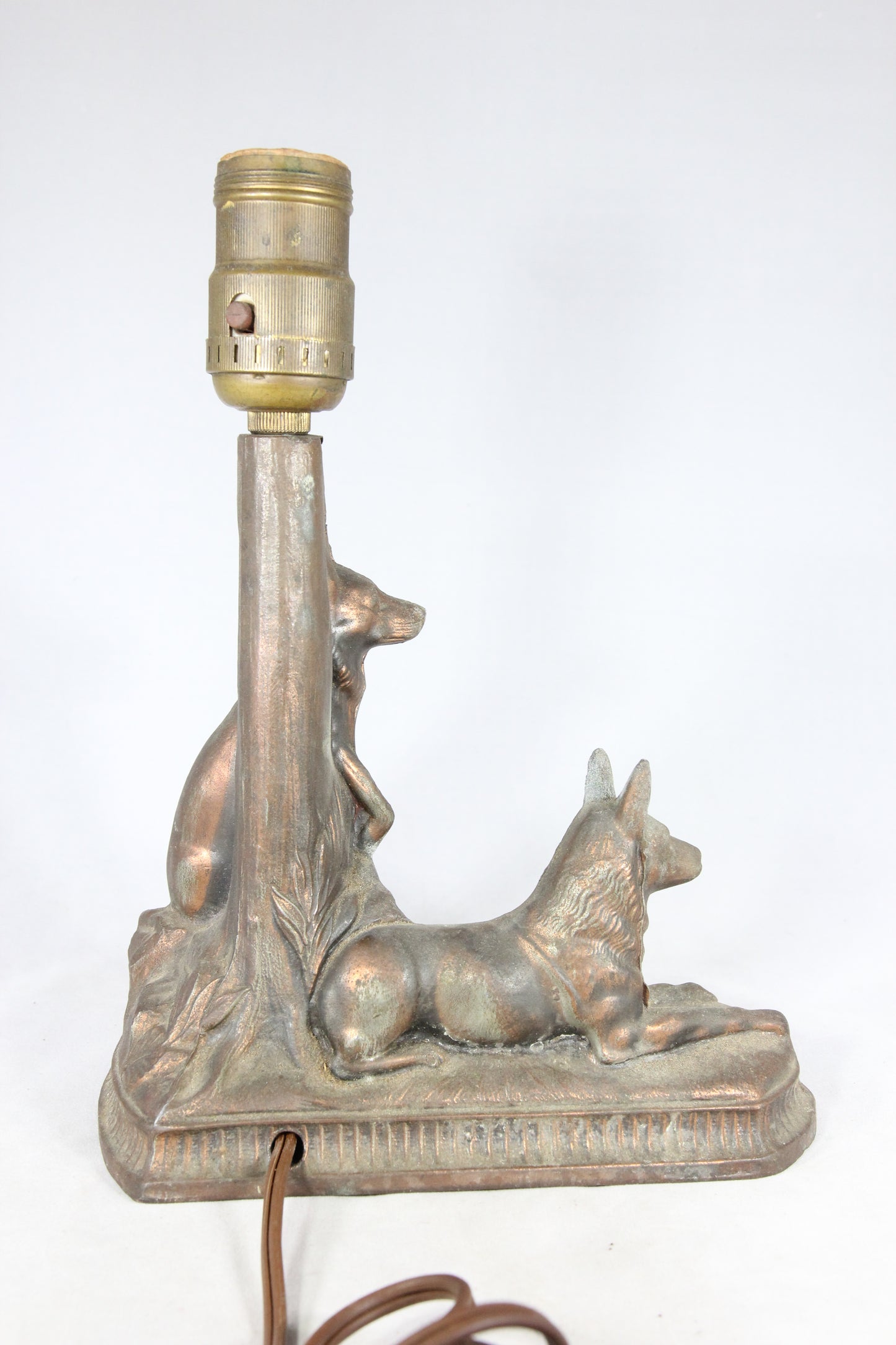 German Shepherd Metal Dog Lamp