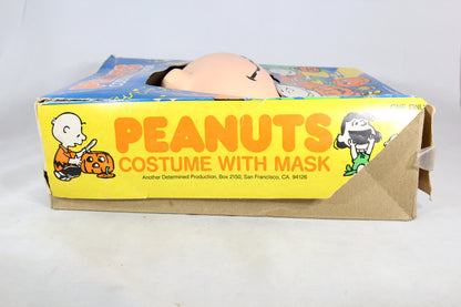 Peanuts Charlie Brown Halloween Costume with Mask by Ben Cooper, 1965 (In Box)