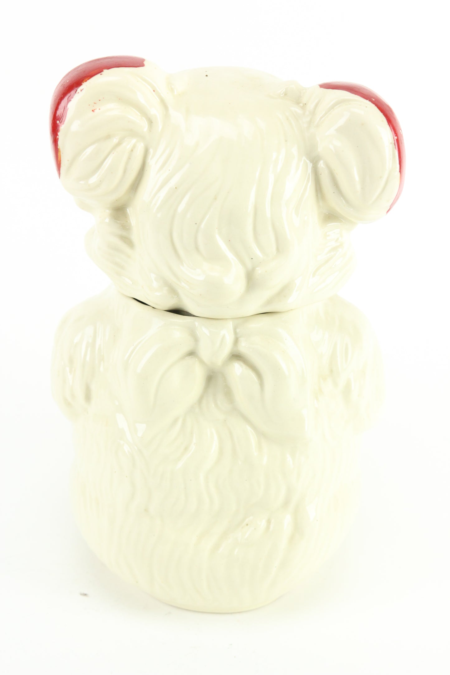Royal Ware Teddy Bear Painted Ceramic Cookie Jar, 1940s