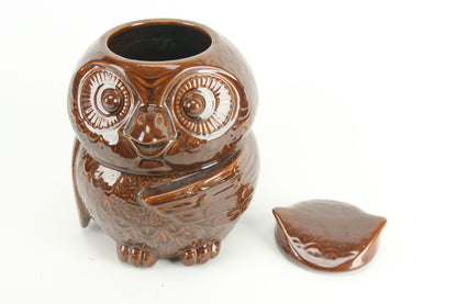 McCoy 204 USA Brown Owl Mid-Century Ceramic Cookie Jar
