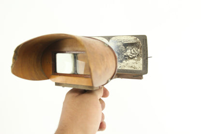 Stereoscope 3D Viewfinder Stereo Card Viewer, Patented June 29, 1874