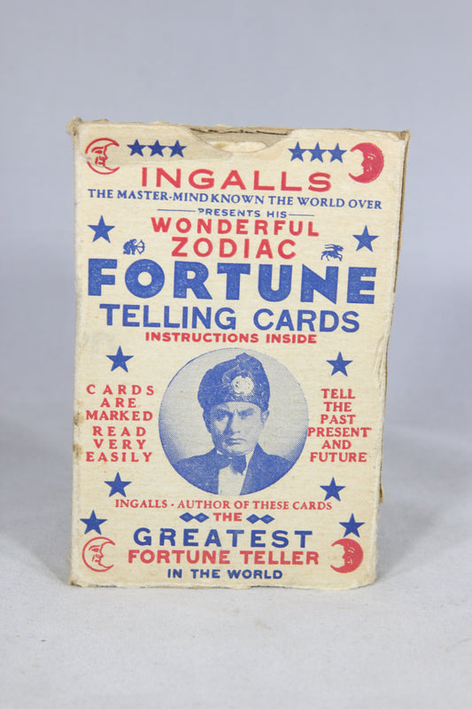 Antique Ingalls' Wonderful Zodiac Fortune Telling Cards, 1930s