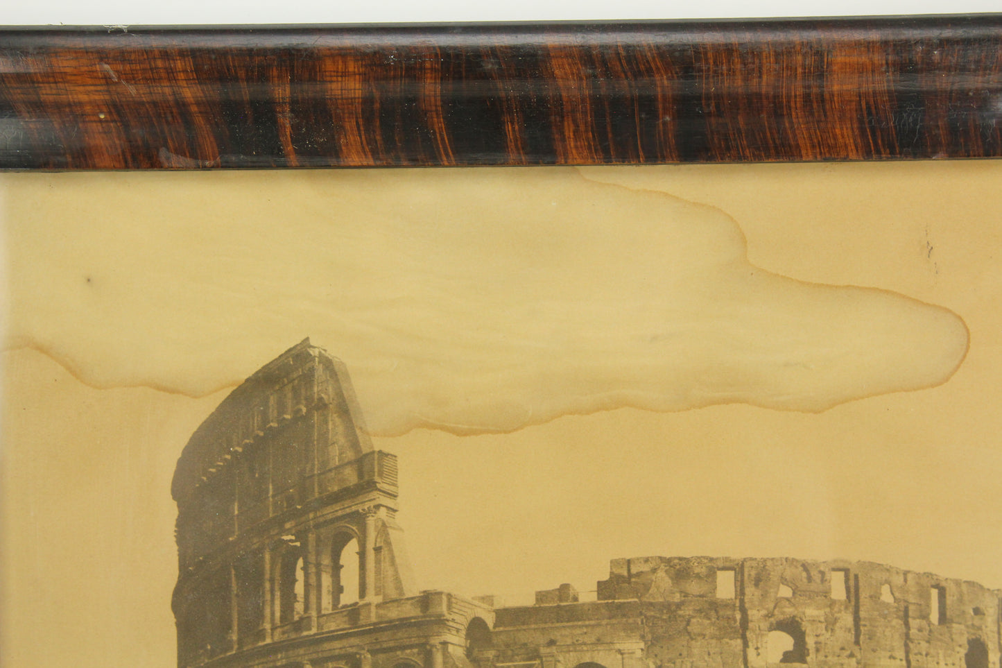 Antique Framed Photograph Print of the Colosseum Ruins, Rome, Italy - 16 x 11"