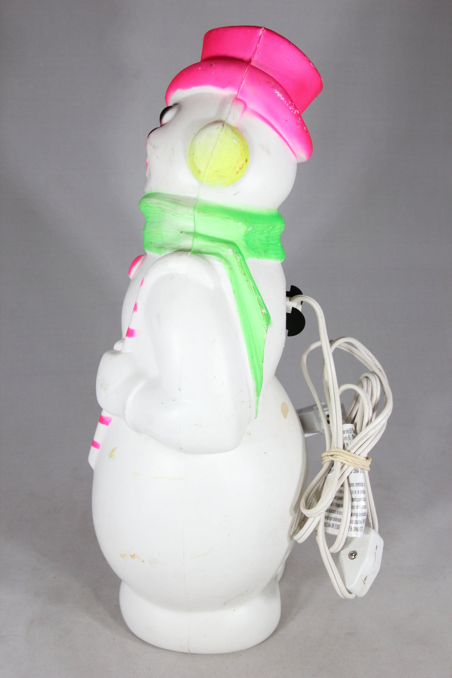 Snowman Light Up Blow Mold by Empire Plastic, 1968