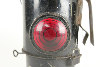E.T. Wright & Co., Hamilton, Ontario Red and Clear Lens Railroad Oil Lantern