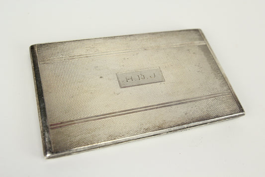 Antique Shreve, Crump, & Low Sterling Silver Cigarette Case with HDJ Monogram