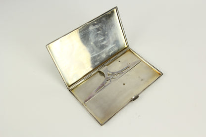 Antique Shreve, Crump, & Low Sterling Silver Cigarette Case with HDJ Monogram