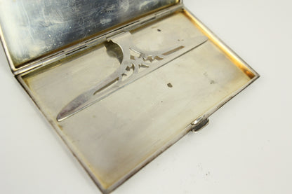 Antique Shreve, Crump, & Low Sterling Silver Cigarette Case with HDJ Monogram