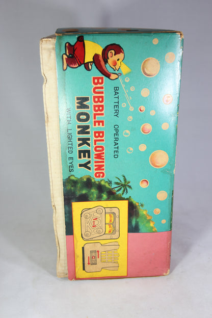 Bubble Blowing Monkey with Lighted Eyes Battery Operated Toy in Original Box