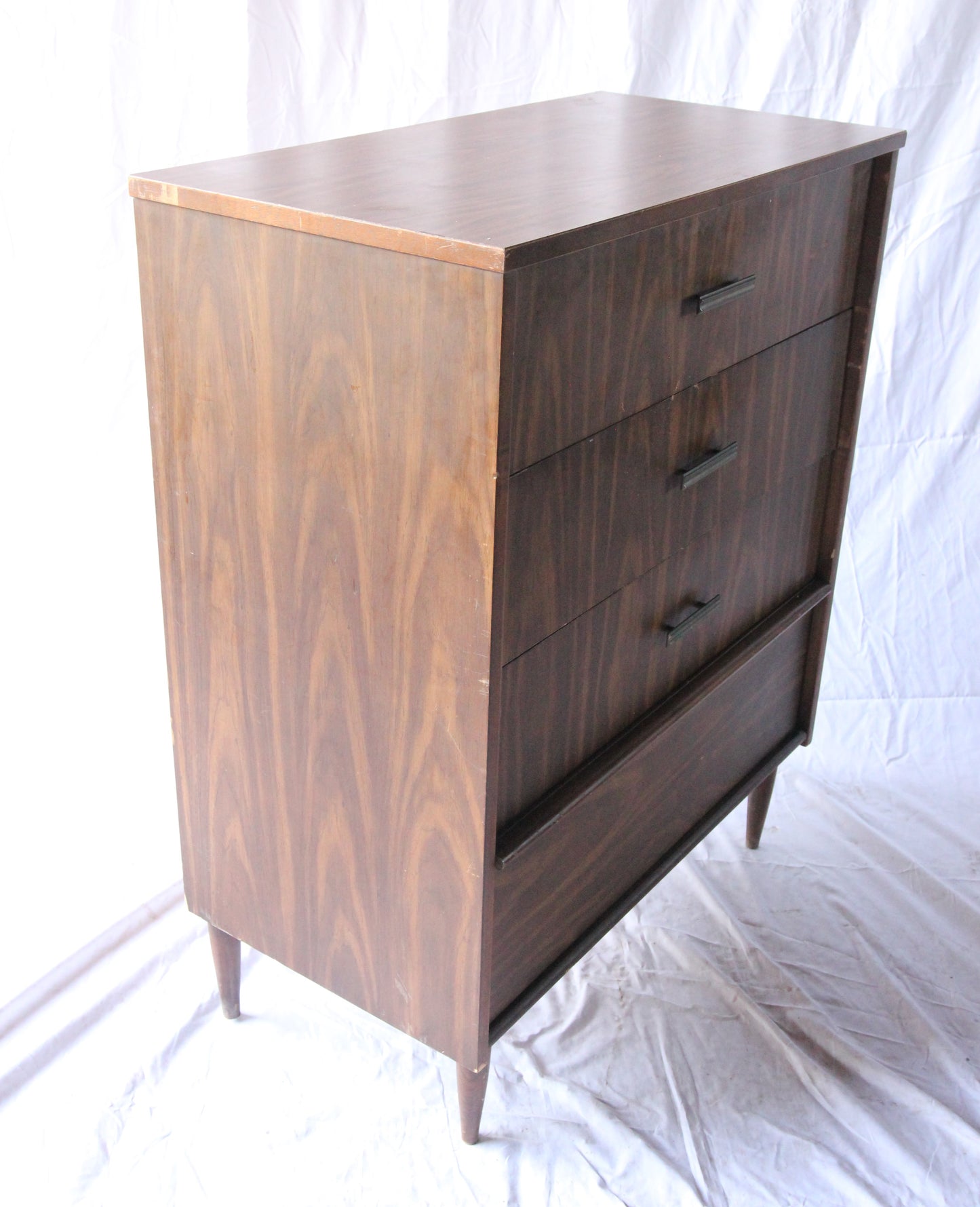 Mid-Century Modern Four Drawer Bureau By Bassett Furniture