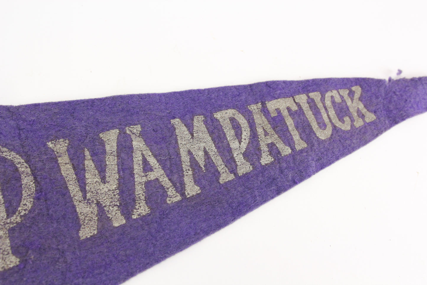 Camp Wampatuck, South Hanson, Massachusetts Vintage Felt Pennant - 28"